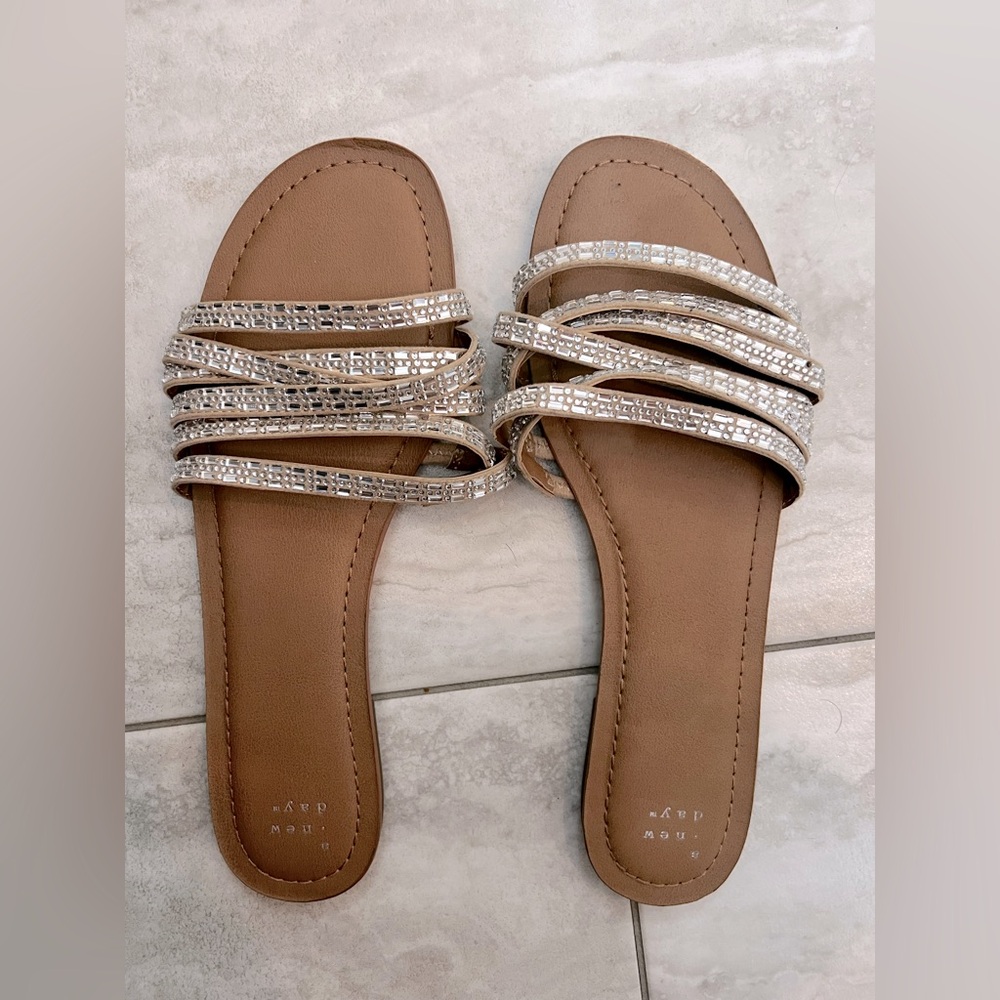 Sparkly Silver Sandals